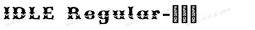 IDLE Regular字体转换